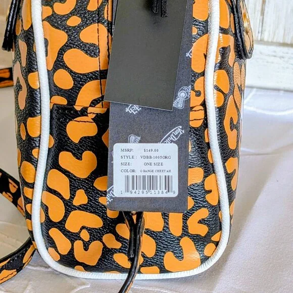 NWT Von Dutch Orange Cheetah Bowling Bag 🐆 - Picture 4 of 7